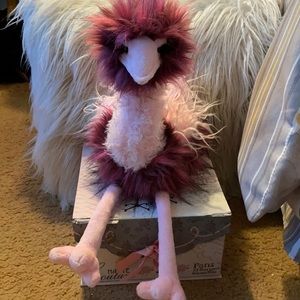 Ombré ostrich stuffed toy NWT